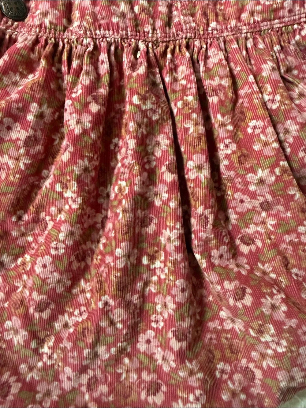 OshKosh B'gosh Pink Floral Corduroy Dress